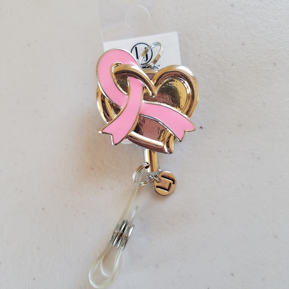 Laura Janelle Pink Heart Badge Reel